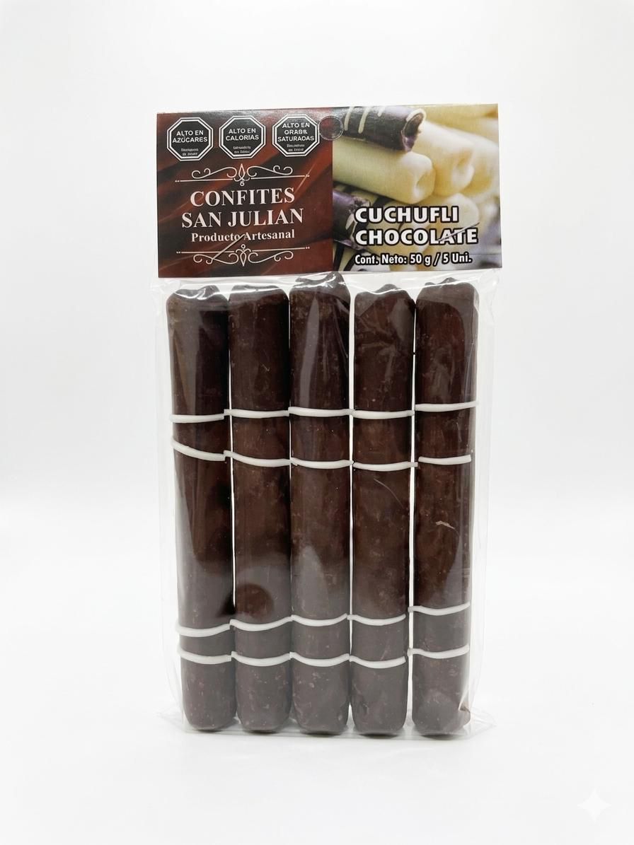 Cuchuflí Bañado en Chocolate con Manjar